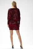 Elegant Sequin Kimono Mini Dress for Special Occasions
