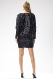 Elegant Sequin Kimono Mini Dress for Special Occasions