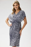 Elegant Strapless Sequin Midi Dress for Special Occasions
