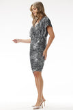 Elegant Strapless Sequin Midi Dress for Special Occasions