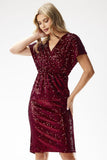 Dazzling Strapless Sequin Midi Dress for Elegant Nights