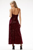 Glamorous Sequined Velour Maxi Dress for Special Occasions