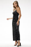 Glamorous Sequined Evening Maxi Dress for Special Occasions