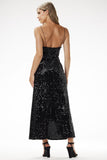Glamorous Sequined Evening Maxi Dress for Special Occasions