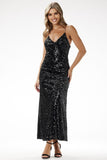 Glamorous Sequined Evening Maxi Dress for Special Occasions