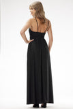 Glamorous Sequined Velour Evening Maxi Dress for Special Occasions