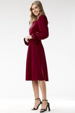 Chic Mock Neck Midi Dress for Elegant Occasions