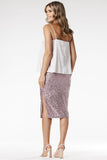 Elegant Sequin Pencil Midi Skirt for Special Events