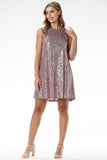 Dazzling Sequin Halter Mini Dress for Special Occasions