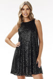 Dazzling Halter Neck Sequin Mini Dress for Special Events