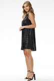 Dazzling Halter Neck Sequin Mini Dress for Special Events