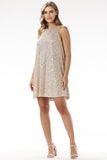 Dazzling Sequin Halter Mini Dress for Special Occasions