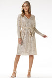 Elegant Sequined V-Neck Midi Dress for Special Occasions
