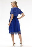 Glamorous Sequin and Tulle Midi Evening Dress for Events