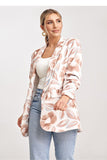 Chic Pleated Sleeve Loose Jacket with Lining