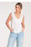 Chic Blouse with Thick Straps & Heart Neckline for Versatile Looks