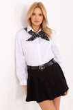 Elegant Women's Classic Shirt with Removable Scarf