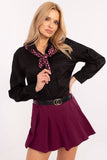 Elegant Women's Classic Shirt with Removable Scarf