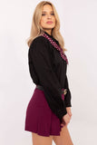 Elegant Women's Classic Shirt with Removable Scarf