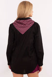 Elegant Women's Classic Shirt with Removable Scarf