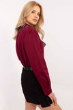 Elegant Women's Classic Shirt with Removable Scarf