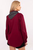 Elegant Women's Classic Shirt with Removable Scarf