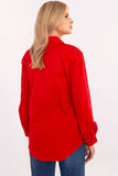 Charming Casual Women's Shirt with Teddy Bear Patch Design