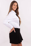 Versatile Casual Women's Shirt with Classic Collar & Tie Option