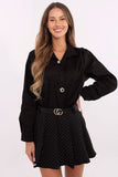 Elegant Women's Classic Shirt with Detachable Brooches