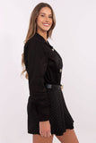 Elegant Women's Classic Shirt with Detachable Brooches