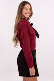 Elegant Women's Cotton Shirt with Removable Accessories
