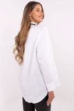 Elegant Women's Cotton Shirt with Removable Accessories