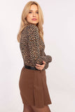 Chic Animal Motif Blouse for Effortless Everyday Style