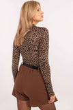 Chic Animal Motif Blouse for Effortless Everyday Style