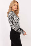 Chic Animal Motif Blouse for Effortless Everyday Style