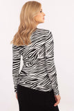 Chic Animal Motif Blouse for Effortless Everyday Style