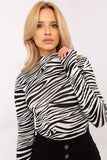 Chic Animal Motif Blouse for Effortless Everyday Style