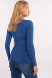 Stylish Ribbed Long Sleeve Blouse for Everyday Elegance