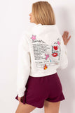 Stylish Women's Hooded Sweatshirt with Trendy Prints