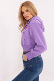 Cozy Women's Casual Sweatshirt with Hood and Zipper
