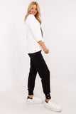 Chic Teddy Bear Print Sweatshirt & Pants Set for Cozy Days