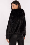 Chic Teddy Bear Jacket with Hood and Zipper Closure