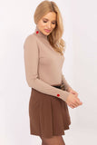 Charming Women's Turtleneck Sweater with Heart Embroidery