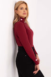 Charming Women's Turtleneck Sweater with Heart Embroidery