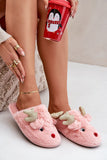 Cozy Furry Reindeer Slippers for Winter Comfort
