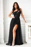Elegant Sequined Dress with Mesh Slit for Special Occasions