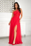 Elegant Sequined Dress with Slit and Mesh Overlay