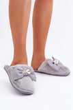 Cozy Women's Fur Slippers with Charming Bow for Home Relaxation