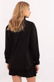Elegant Women's Cotton Button-Up Shirt with Ruffle Detail