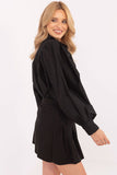 Elegant Women's Classic Shirt with Detachable Brooch